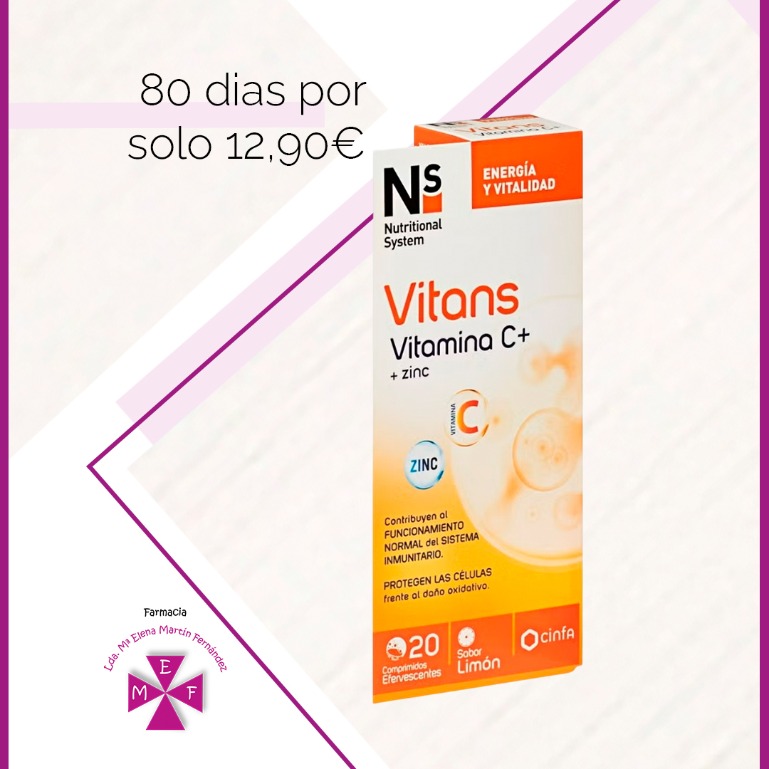 VITANS VITAMINA C + ZINC 20COMP X 4