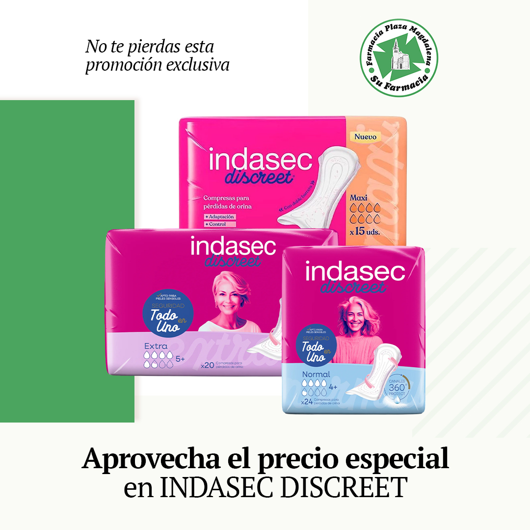 INDASEC DISCREET MAXI, EXTRA, NORMAL