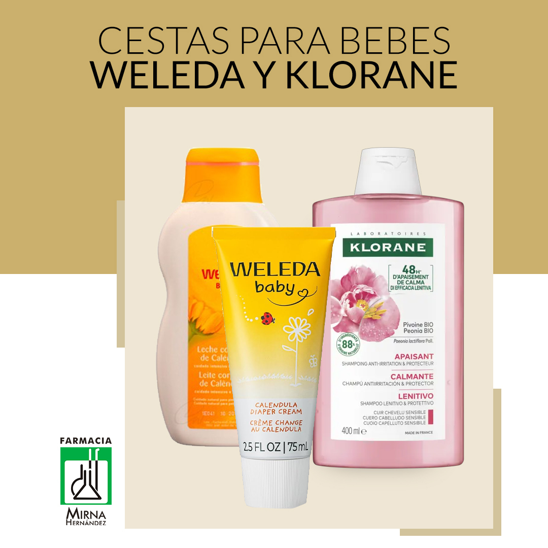 CESTAS PARA BEBES WELEDA Y KLORANE.