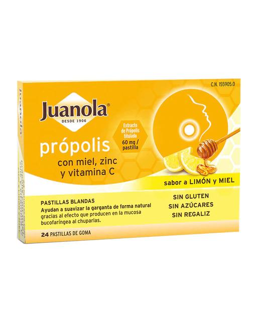 Propolis con Miel/Zinc + Vitamina 'C' sabor Limón Miel Juanola