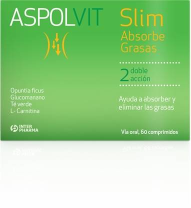 Aspolvit Slim Absorbe grasas 60 comprimidos