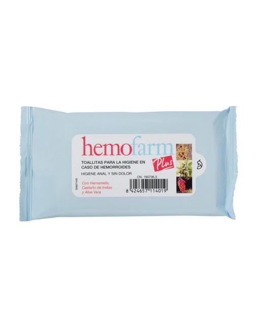 20 toallitas húmedas Hemofarm Plus