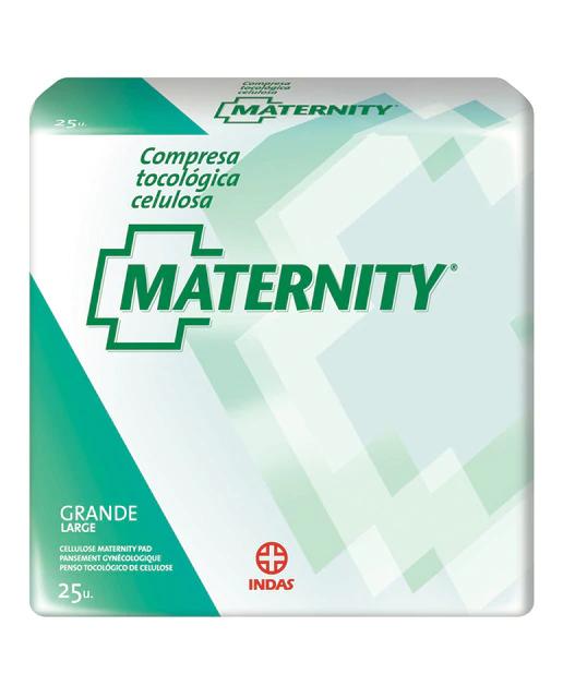 Compresa celulosa 25 unidades Maternity