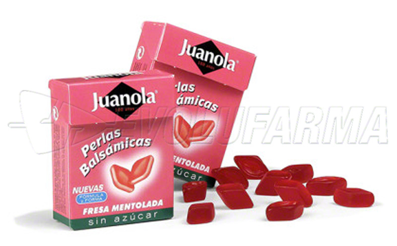 JUANOLA PERLAS BALSÁMICAS FRESA MENTOLADA, 25g