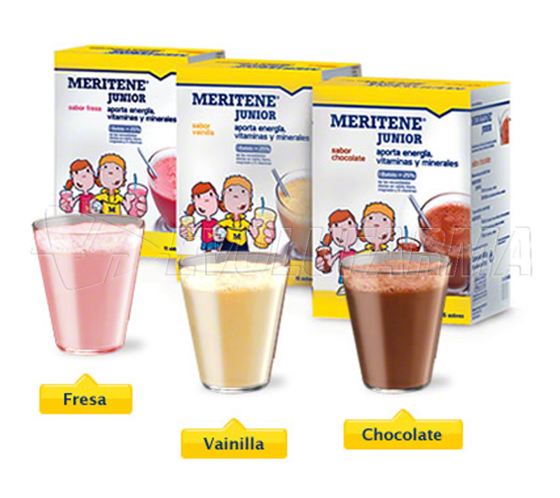 Meritene Fuerza Y Vitalidad Batido Sabor Fresa 15 Sobres x 30 Gr