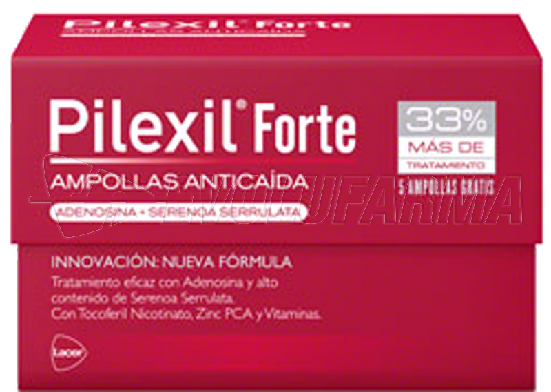 PILEXIL FORTE AMPOLLAS ANTICAIDA. 20 Ampollas