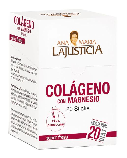 Sticks fresa con Colágeno Y magnesio Ana Mª Lajusticia