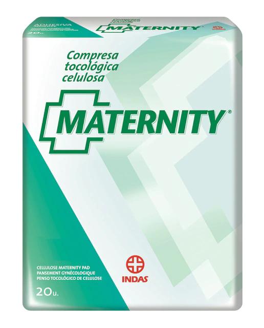 Compresa tocológica algodón 20 unidades Maternity - Farmacia Díaz-Puerto