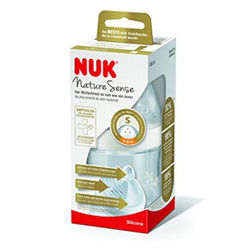 Biberon Pp Silicona Nuk Nature Sense 1S 150 Ml