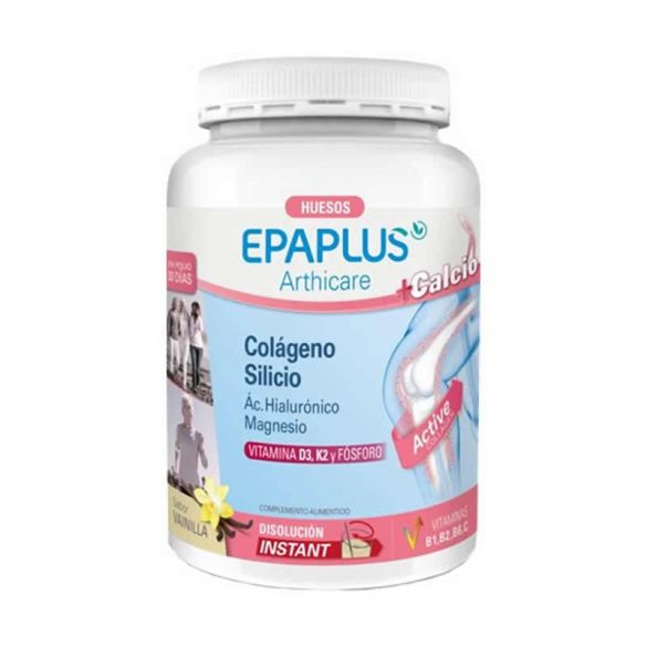 Epaplus Colágeno+Silicio+Calcio Sabor Vainilla 334 Gr