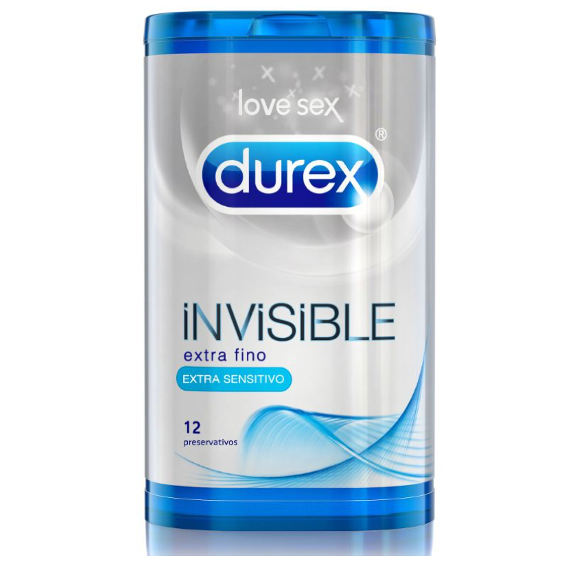 DUREX INVISIBLE EXTRA SENSITIVO 12 PRESERVATIVOS