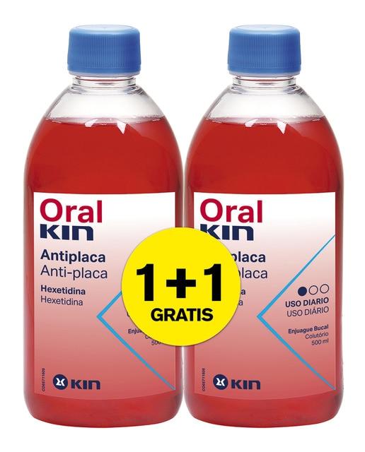 Pack 2 x 1 Enjuague bucal antiséptico Oralkin Kin