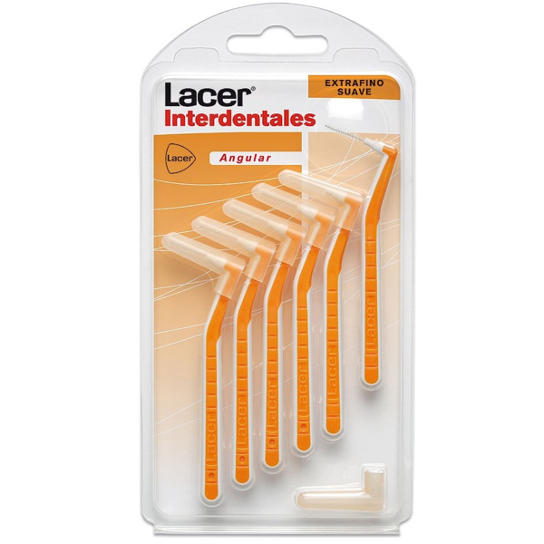 LACER CEPILLO INTERDENTAL EXTRAFINO SUAVE ANGULAR 6 UNIDADES