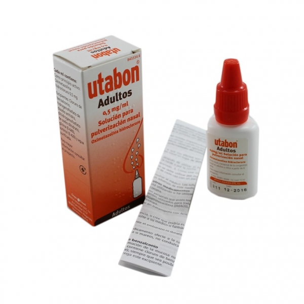 UTABON ADULTOS 0,5 mg/ml SOLUCION PARA PULVERIZACION NASAL, 1 frasco de 15 ml