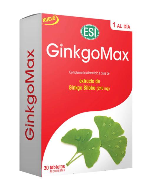 Tabletas Potenciadoras de memoria GinkgoMax ESI