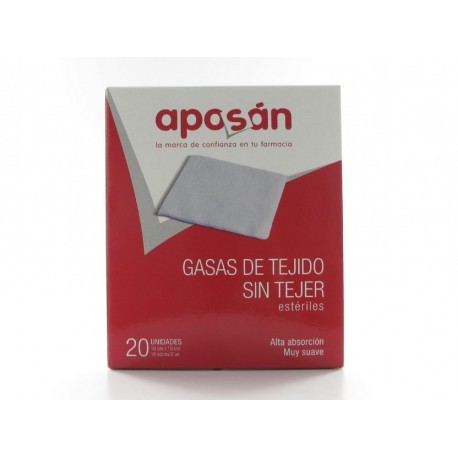 APOSAN GASA ESTERIL TEJIDO SIN TEJER COMPRESAS  10 CM X 10 C