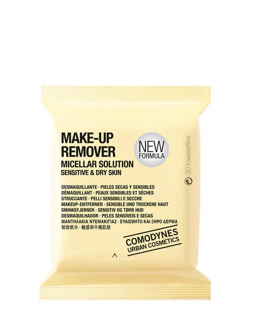 Toallitas Make-Up Remover Micellar Solution Piel Seca/Sensible Comodynes