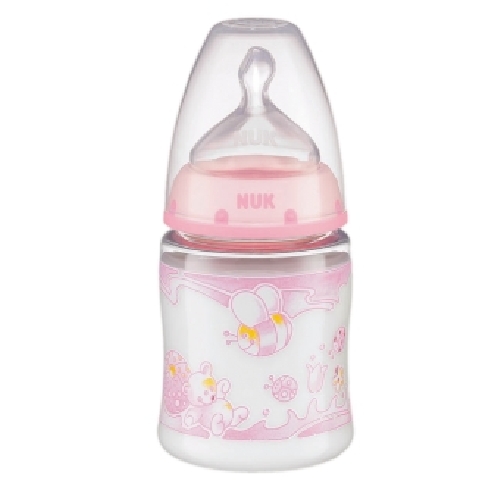 Biberon 0 Bpa Pp Silicona - Nuk First Choice Leche (150 Cc T- 1 M Rose )