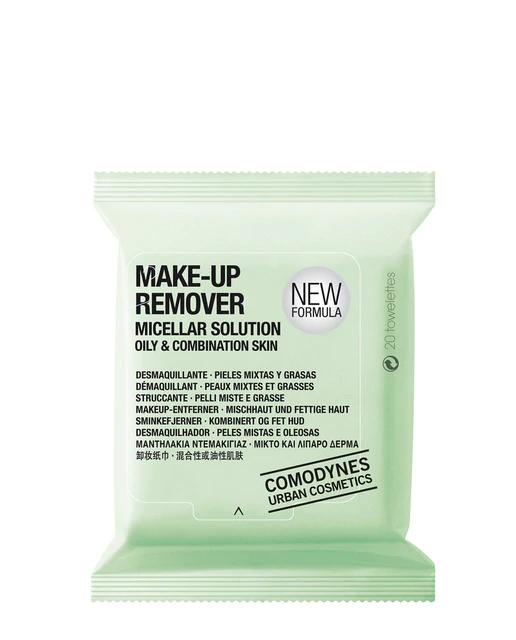 Toallitas Make-Up Remover Micellar Solution piel mixta y grasa Comodynes