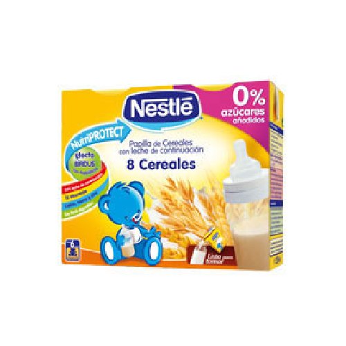 Nestle Papilla liquida 8 cereales  2 x 250 ml (6,8 o 12 meses)