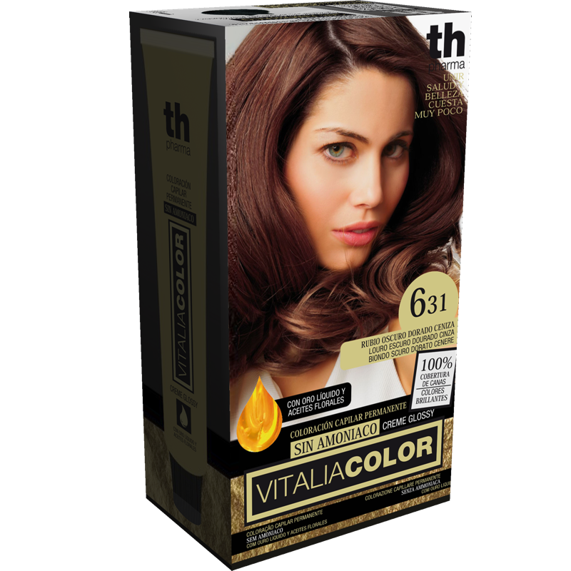 TH PHARMA VITALIA COLOR 6.31 RUBIO OSCURO DORADO CENIZO