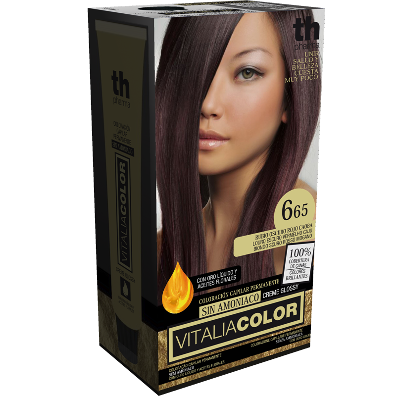 TH PHARMA VITALIA COLOR 6.65 RUBIO OSCURO ROJO CAOBA