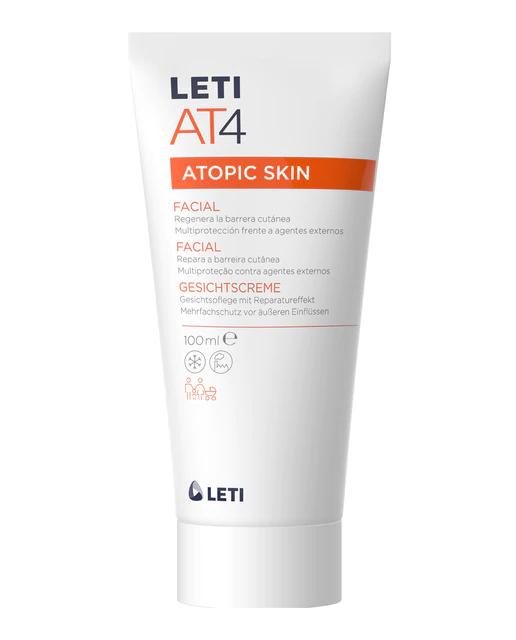 Crema Facial Emoliente Piel Atópica y Seca LetiAt4