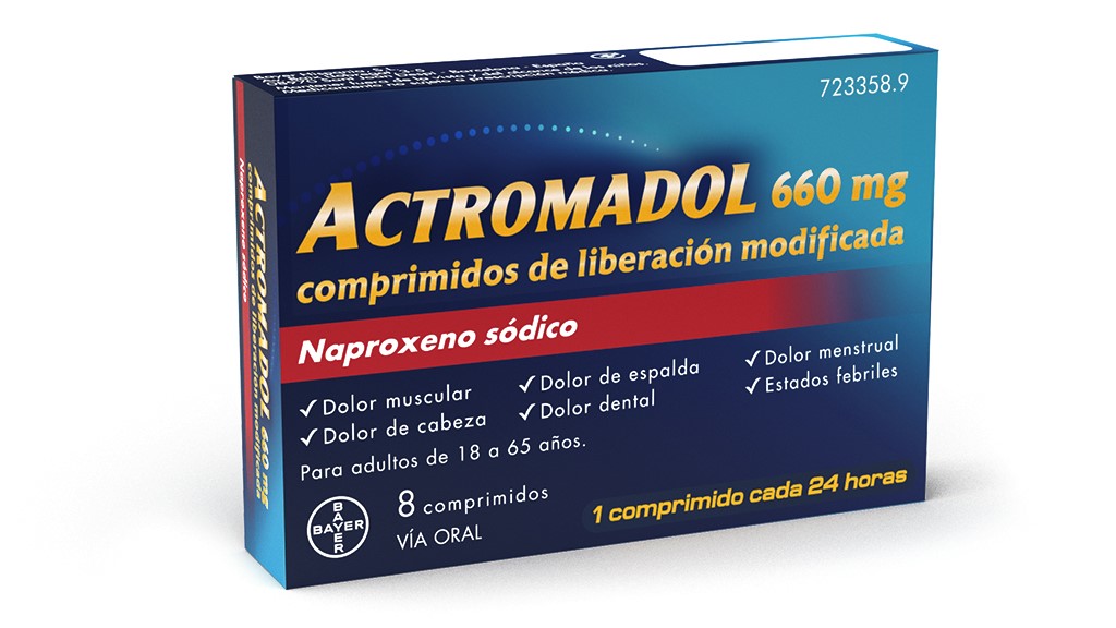 ACTROMADOL 660 MG COMPRIMIDOS DE LIBERACIÓN MODIFICADA 8 comprimidos