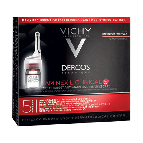 VICHY DERCOS AMINEXIL CLINICAL 5 HOMBRE 42 X 6 ML