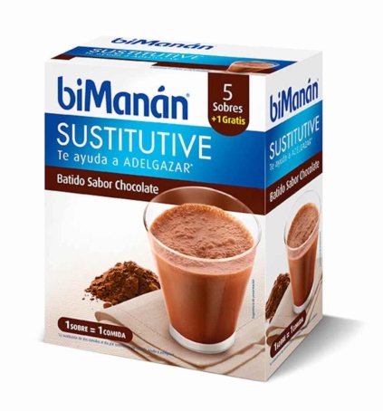 BIMANÁN BATIDO CHOCOLATE,5 sobres