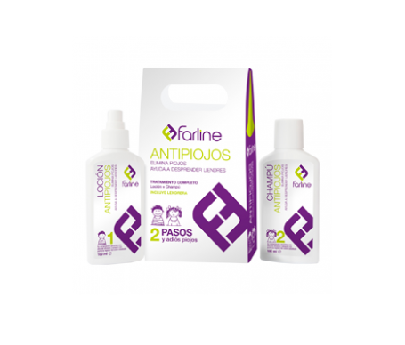 FARLINE PACK CHAMPU + LOCION PEDICULICIDA ANTIPIOJOS 200 ML