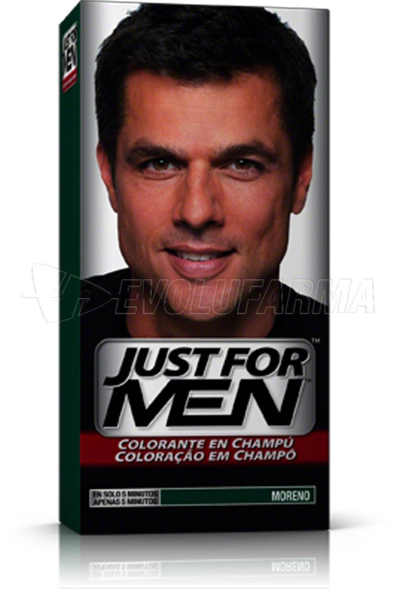 JUST FOR MEN. CHAMPÚ COLORANTE. Color Moreno Natural