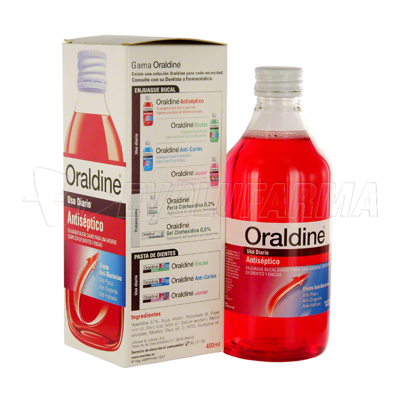 ORALDINE ANTISÉPTICO. Envase 400 ml.