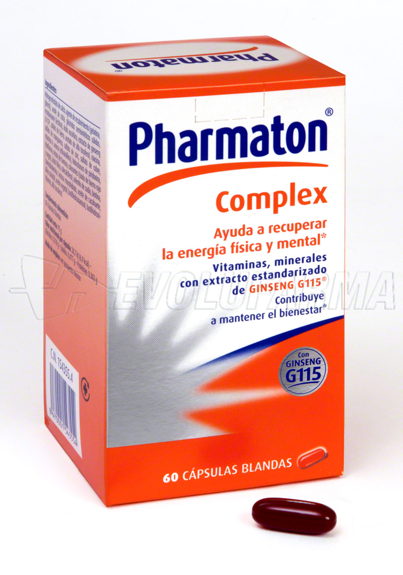 PHARMATON COMPLEX CÁPSULAS. 60 cápsulas blandas