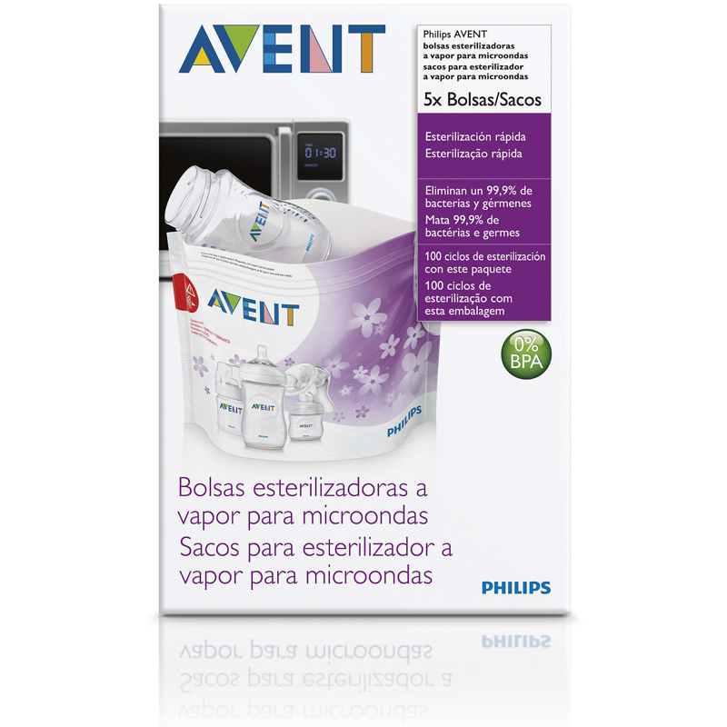 AVENT BOLSAS ESTERILIZADORAS A VAPOR PARA MICROONDAS U UDS