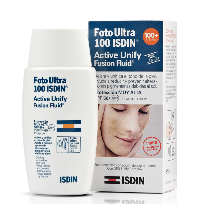 ISDIN FOTOPROTECTOR ULTRA 100 ACTIVE UNIFY SIN COLOR SPF 50+ 50ML