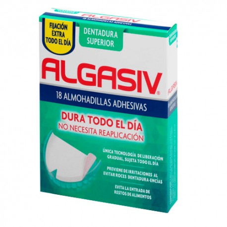 ALGASIV ALMOHADILLAS ADHESIVAS PROTESIS 18 U SUPERIOR
