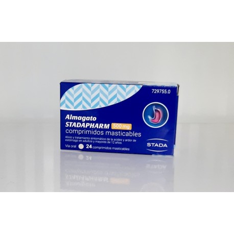 ALMAGATO STADAPHARM 500 MG COMPRIMIDOS MASTICABLES 24 comprimidos