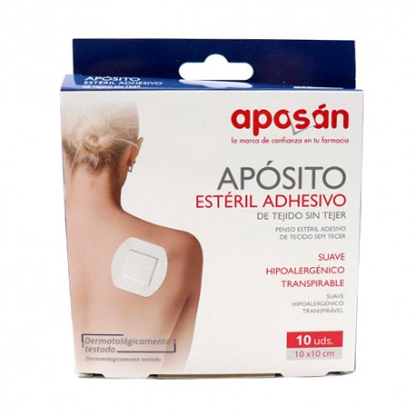 APOSAN APOSITO ADHESIVO ESTERIL TNT APOSITO ESTERIL 10 X 10