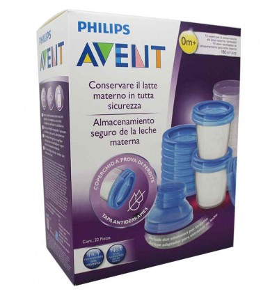 AVENT RECIPIENTES VIA LECHE MATERNA 180ML 5U AVENT RECIPIENTES VIA LECHE MATERNA 180ML 5U
