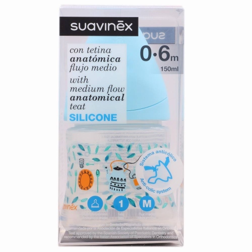 BIBERON T SILICONA SUAVINEX T1M 150 ML
