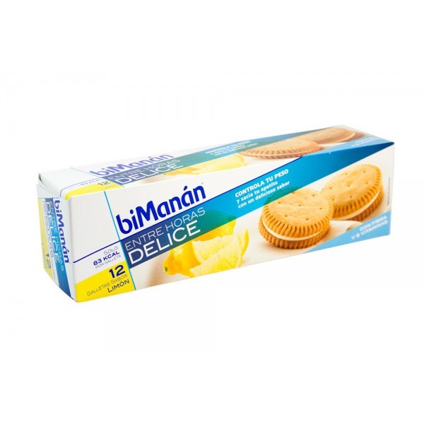 BIMANÁN GALLETAS DE LIMON, 12 unidades