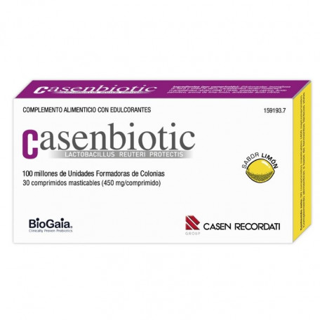 CASENBIOTIC (30 COMP SABOR LIMON )