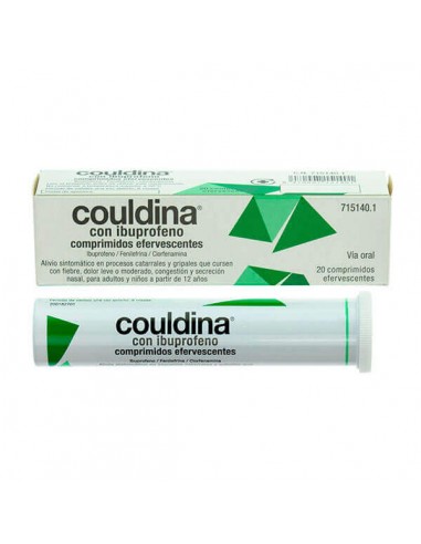 COULDINA CON IBUPROFENO COMPRIMIDOS EFERVESCENTES, 20 comprimidos