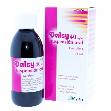 DALSY 40 mg/ml SUSPENSION ORAL , 1 frasco de 150 ml