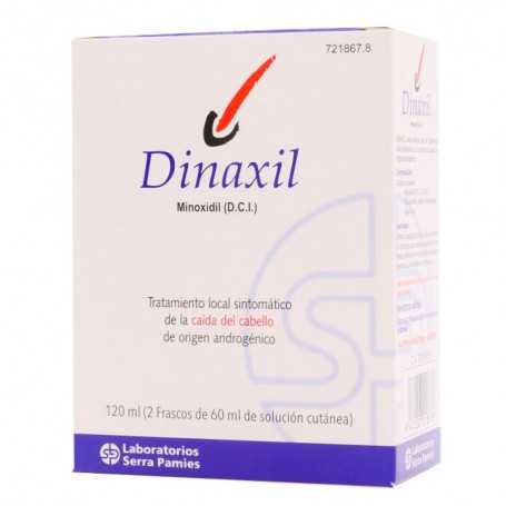 DINAXIL 50 MG/ML SOLUCION CUTANEA, 2 frascos de 120 ml