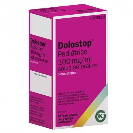 DOLOSTOP PEDIÁTRICO 100 MG/ML SOLUCION ORAL , 60 ml