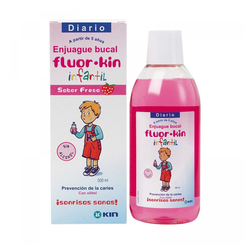 FLUOR KIN ENJUAGUE BUCAL INFANTIL 500 ML