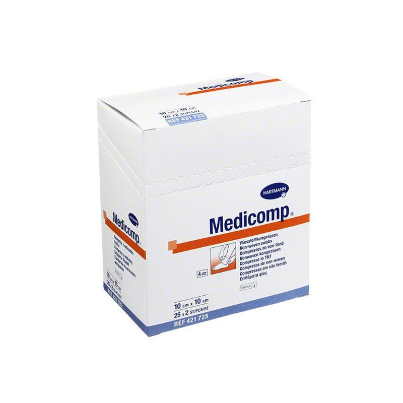 HARTMANN MEDICOMP 10 CM X 10 CM  25 SOBRES DE 2 UDS