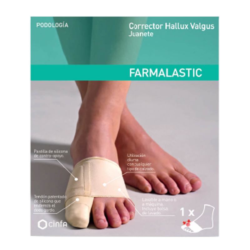 FARMALASTIC CORRECTOR HALLUX VALGUS JUANETE TALLA PEQUEÑA